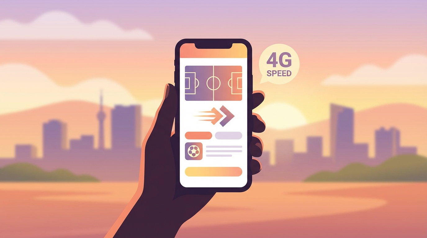 Illustration: Flash Bet mobile betting on a smartphone